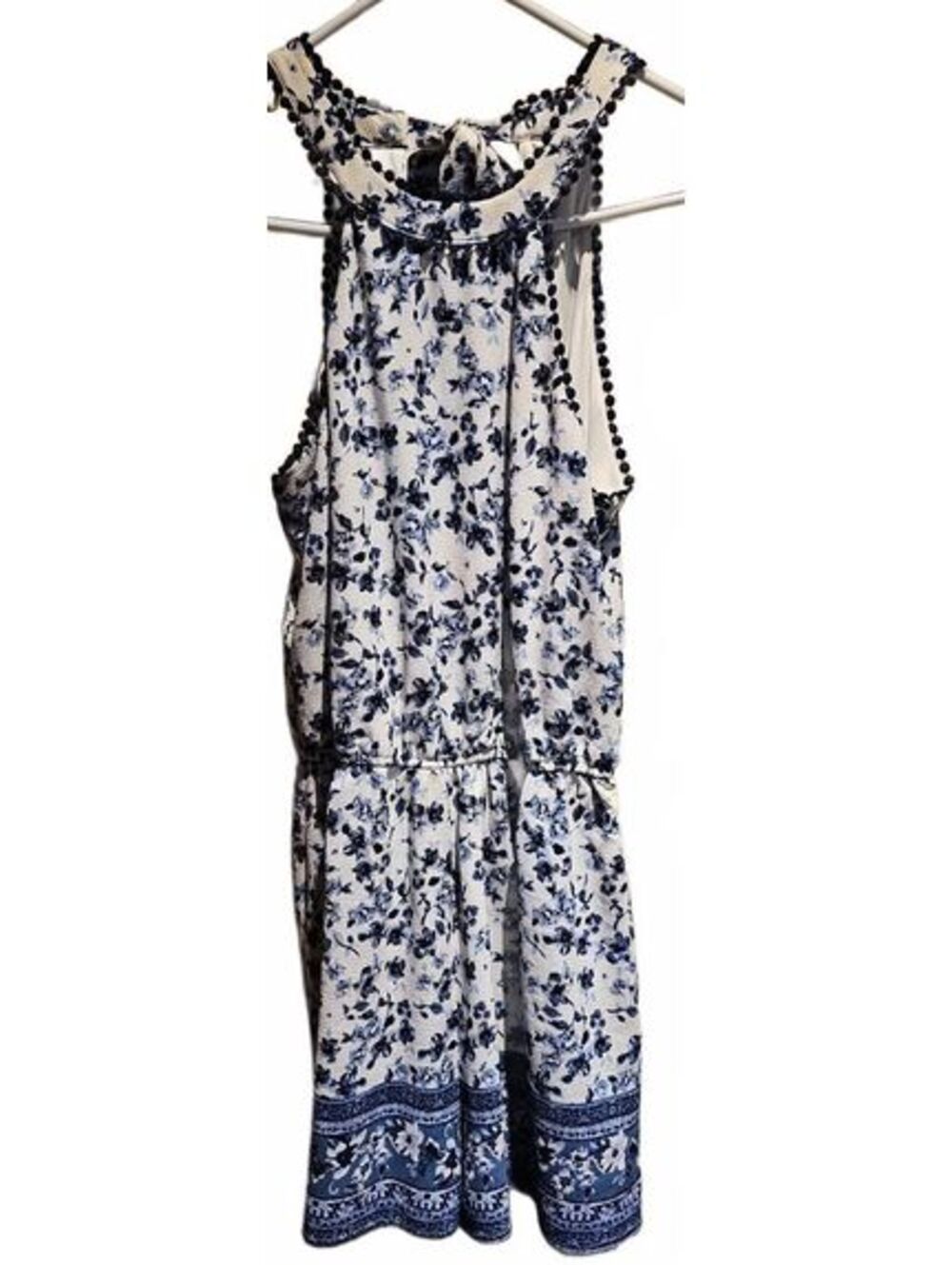 Altar'd State Blue Floral Romper Size Small